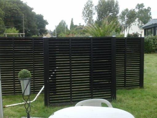 brise vent aluminium sur terrasse sainte anne d’auray